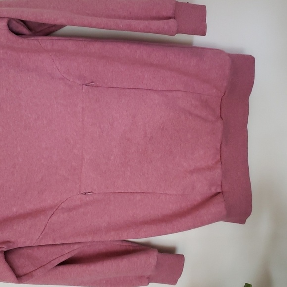 Gym Shark So Soft Sweater, pink, mock neck collar, longline tunic sweatshirt - Picture 4 of 11